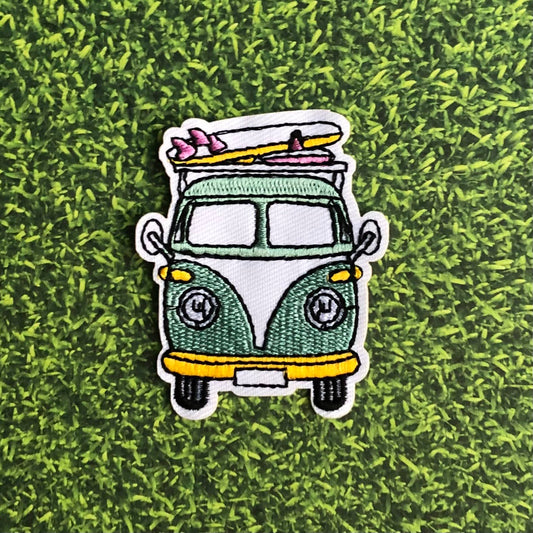 Westfalia Camper Surfing Van Embroidered Iron on Patch