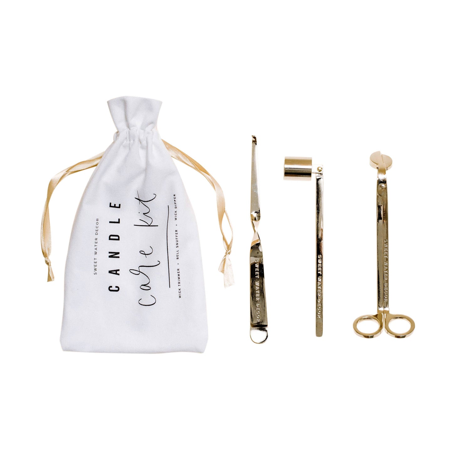 Sweet Water Decor - Gold Candle Care Kit - Candle Tools - Candle Accessories