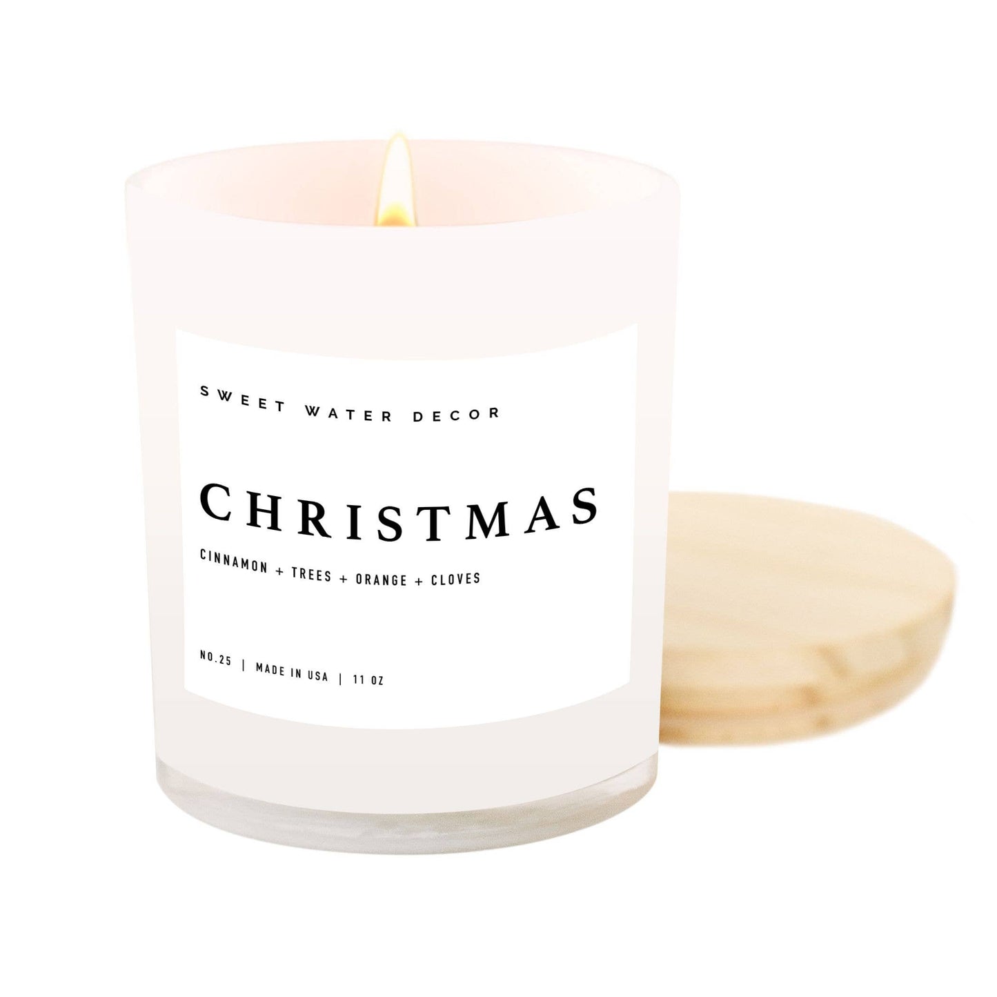 Sweet Water Decor - Christmas Soy Candle - White Jar - 11 oz