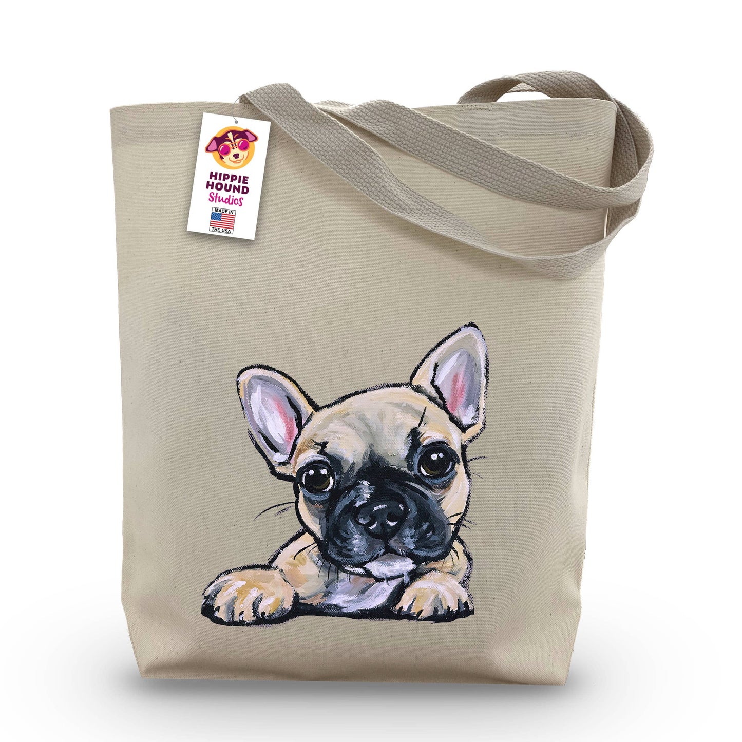 Frenchie Tote, Dog Shopping Bag