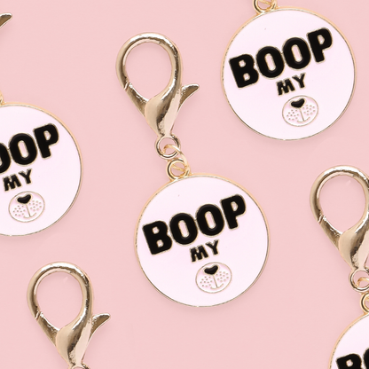 Dog Collar Charm - Boop My Snoot