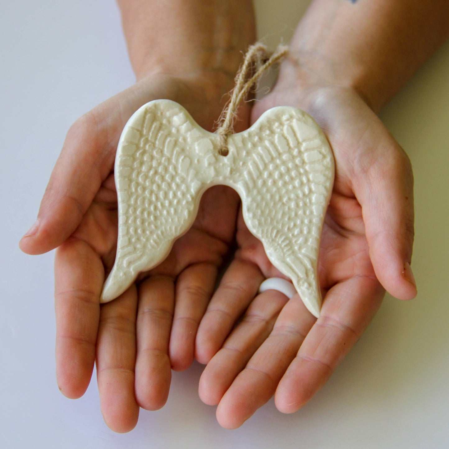 Prodigal Pottery - Angel Wing Ornament