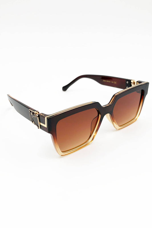ESLEY - A2204QC3233- Square Gradient Oversized Sunglasses