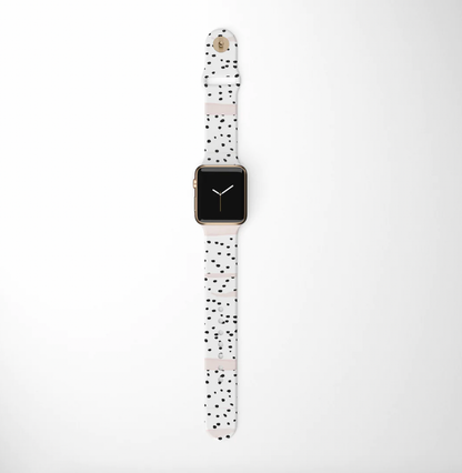 Pink Dalmatian Apple Watch Strap - by Coconut Lane: 38/40/41mm