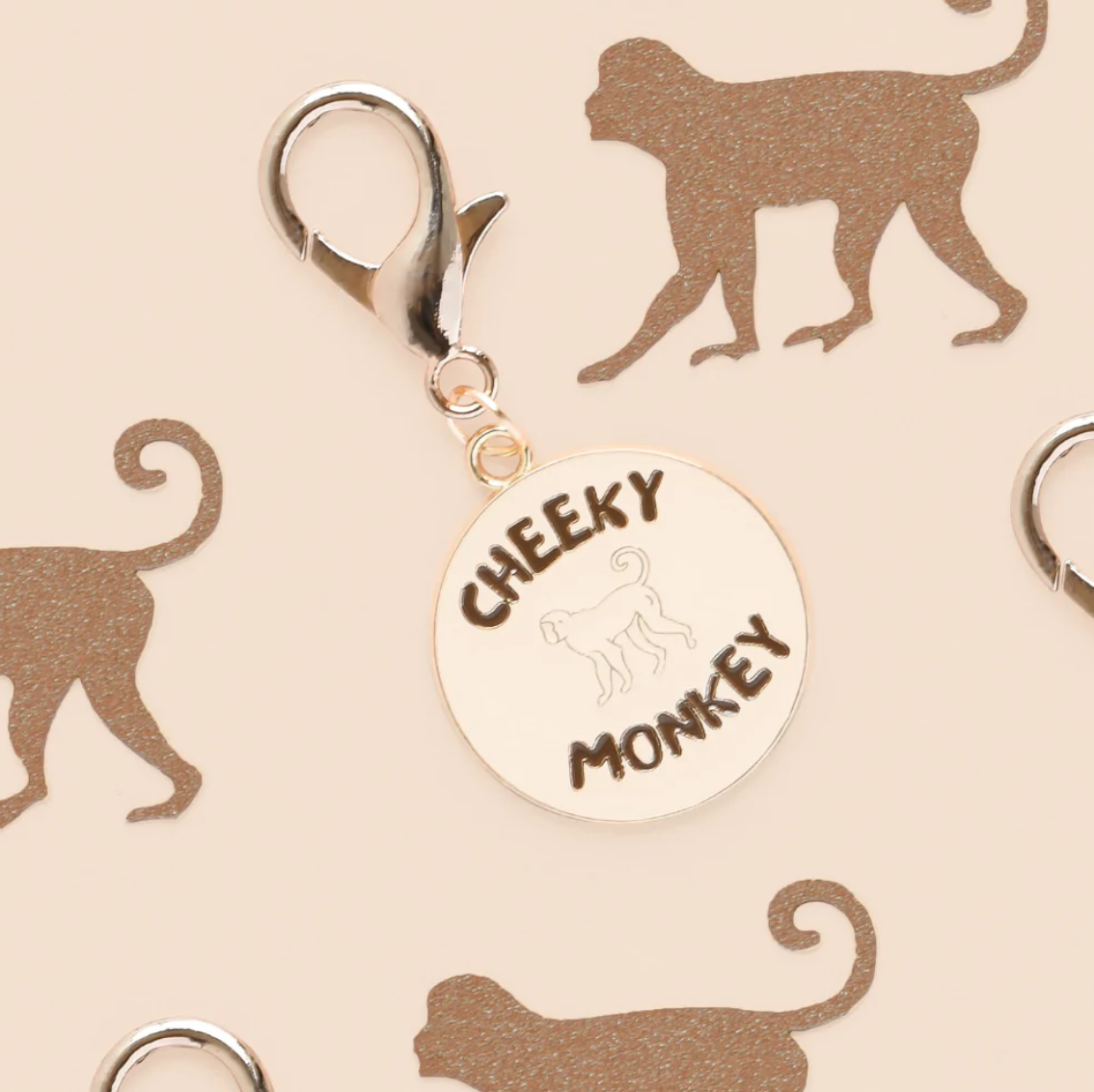 Dog Collar Charm - Cheeky Monkey