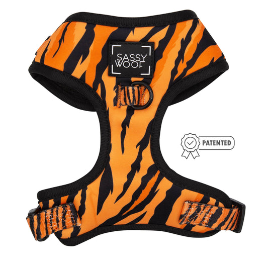 Dog Adjustable Harness - Paw of the Tiger: XS