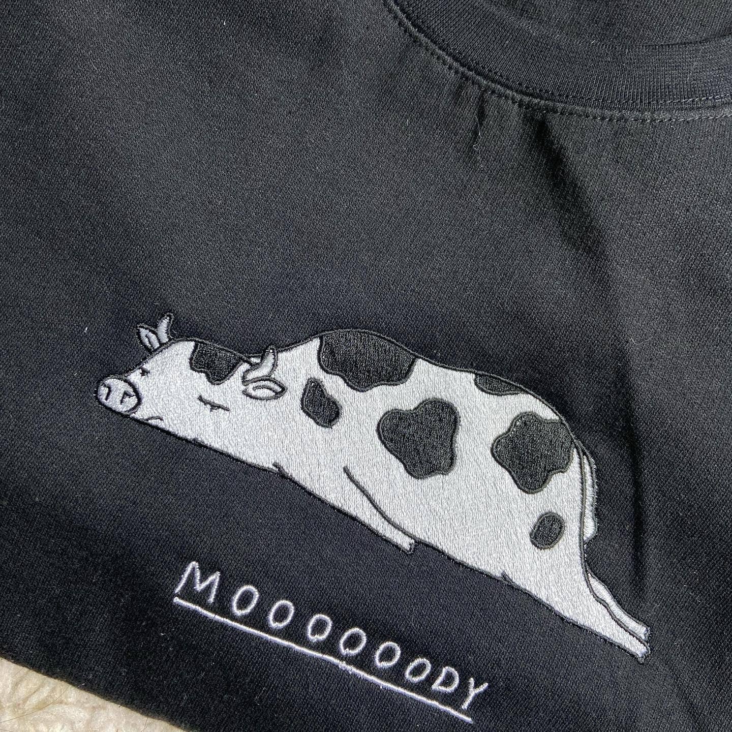 Gunpowder and lace wholesale - Moody cow design black & white