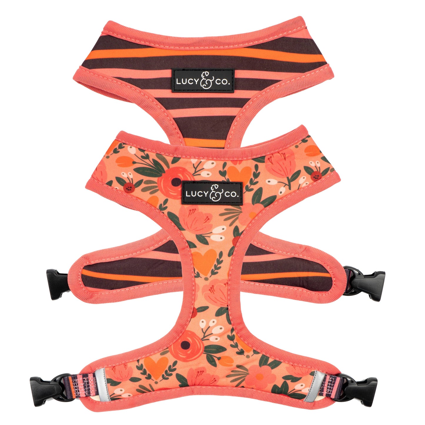 Lucy & Co. - Posy Pink Reversible Harness