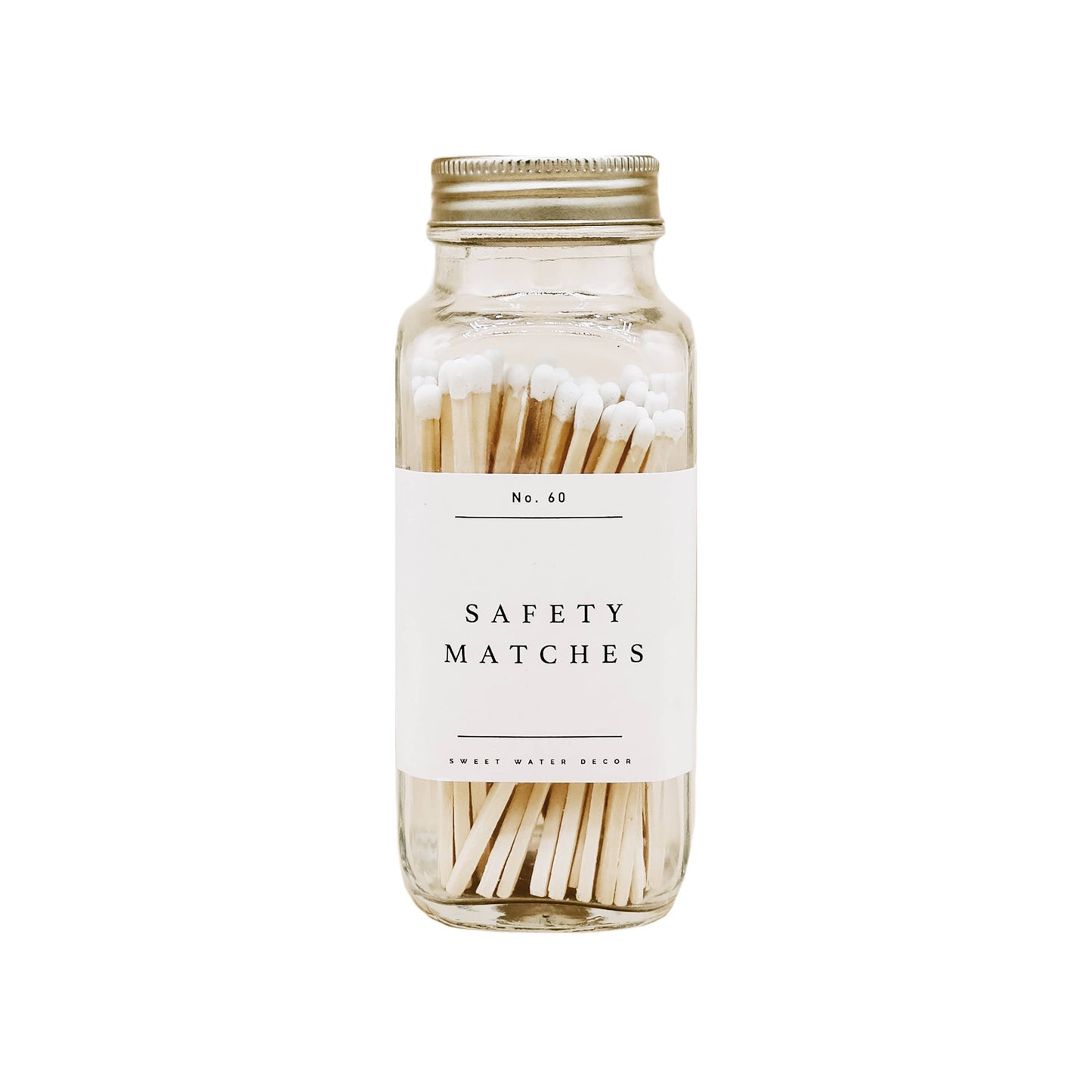Sweet Water Decor - Safety Matches - White - 60 Count, 3.75"