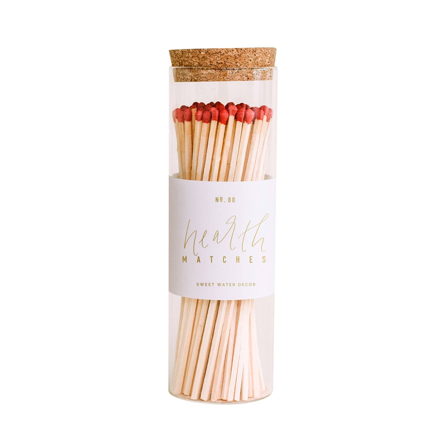 Sweet Water Decor - Hearth Matches - Red Tip - 80 Count, 7"